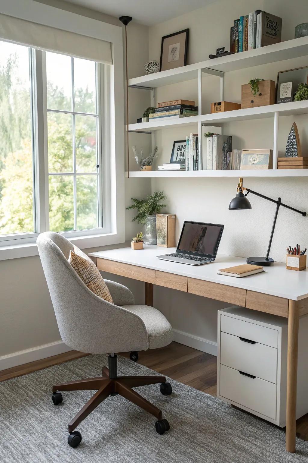 Finding the sweet spot between comfort and function is key to a workspace that works.