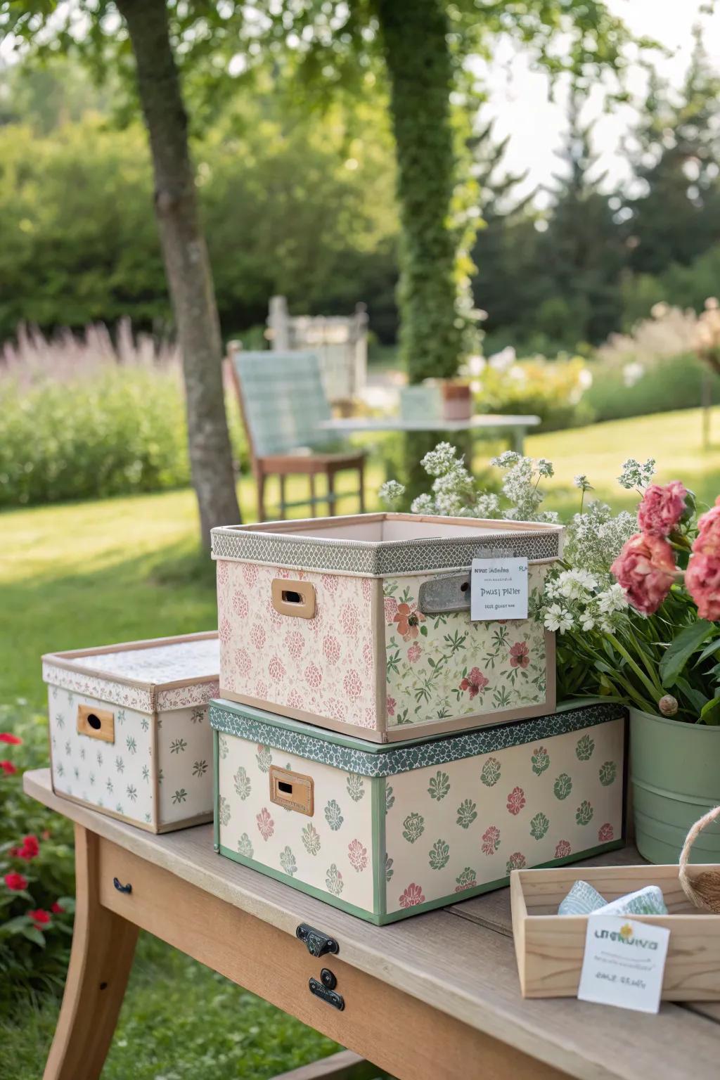 Personalized beauty with custom DIY storage boxes.