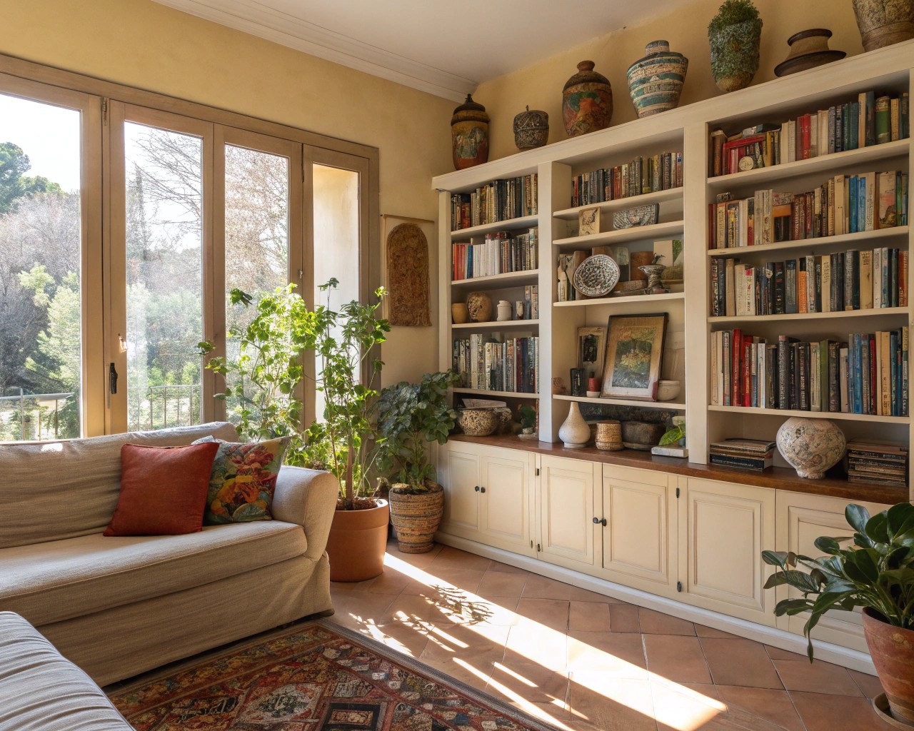 Living in overflow reimagines home storage, allowing personal items to contribute to aesthetic charm.