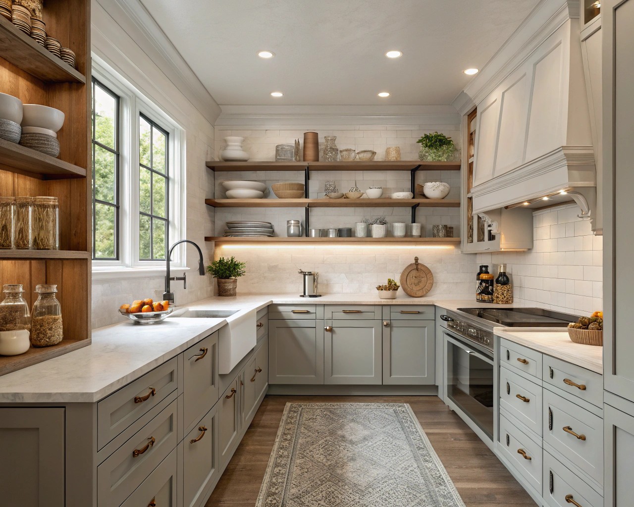 Merging function and warmth in kitchen design for a nurturing environment.