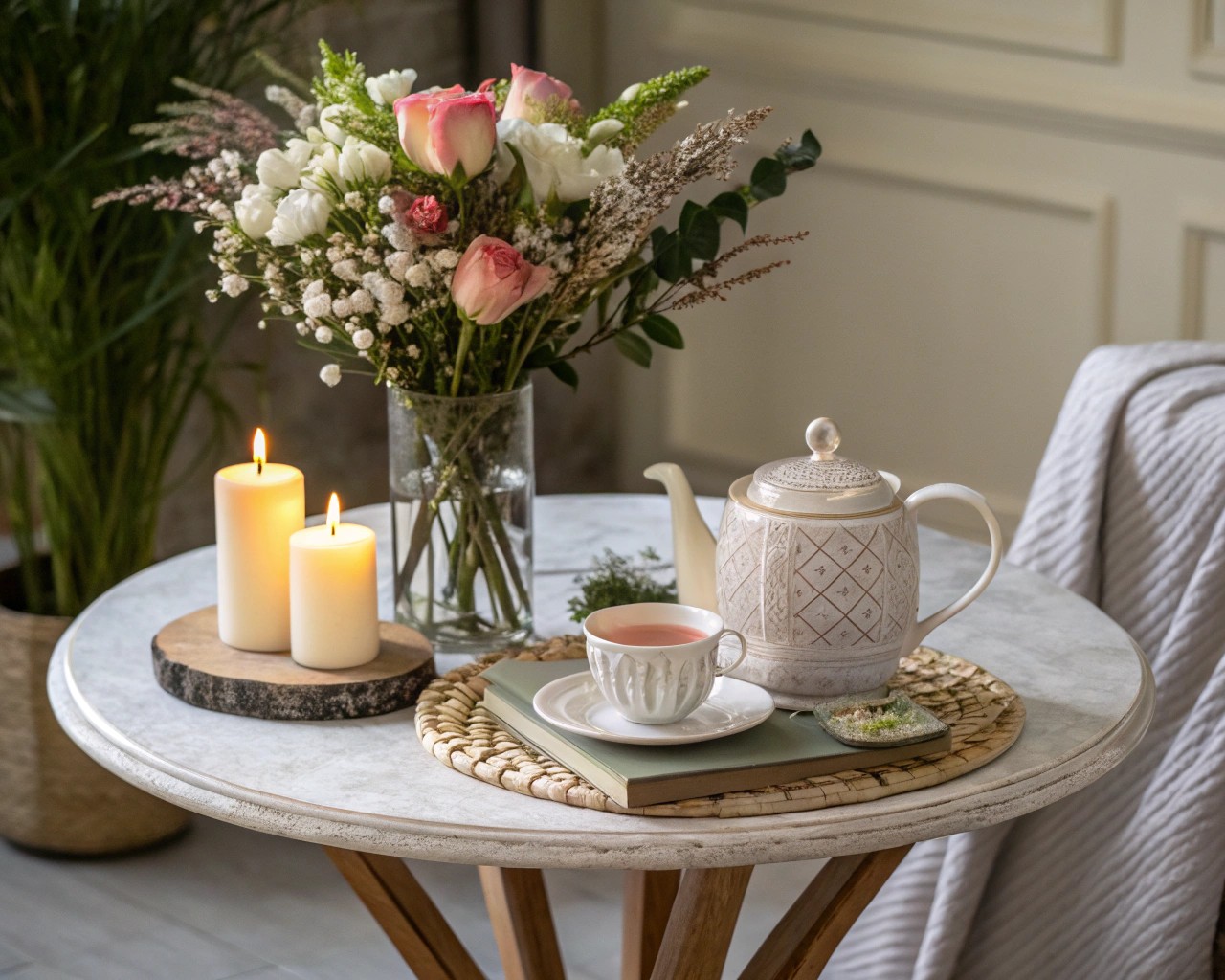 The 'rule of three' adds dynamic visual interest.
