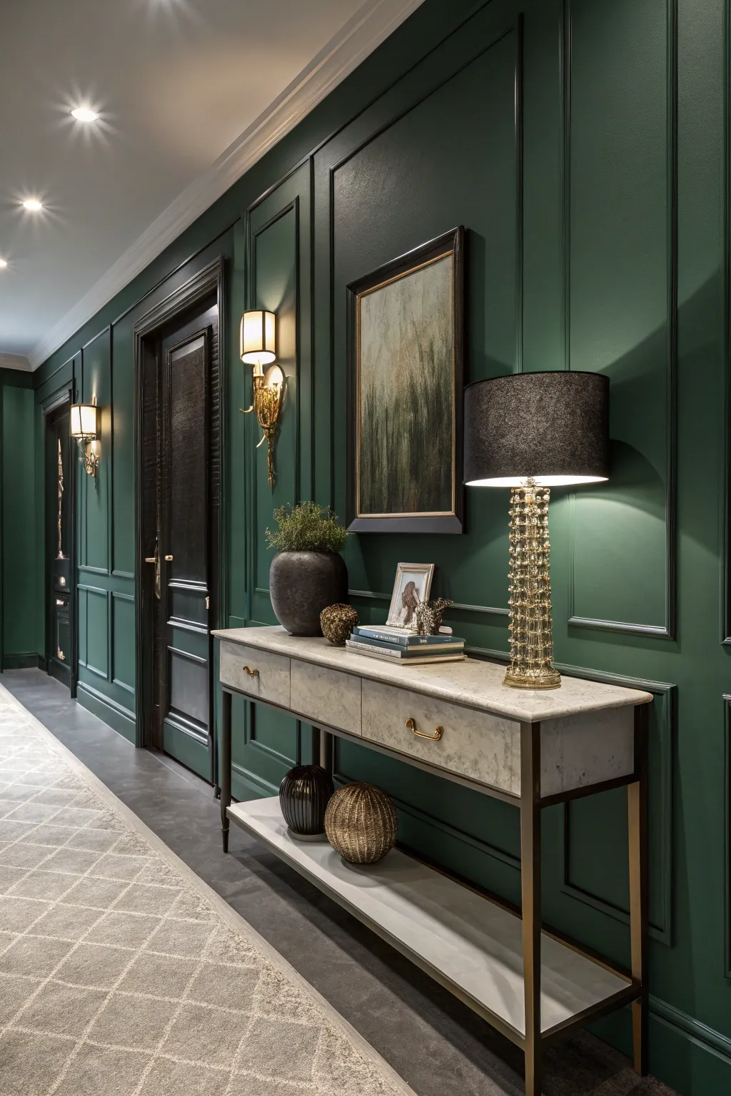 Modern Style Tips for Green Hallways