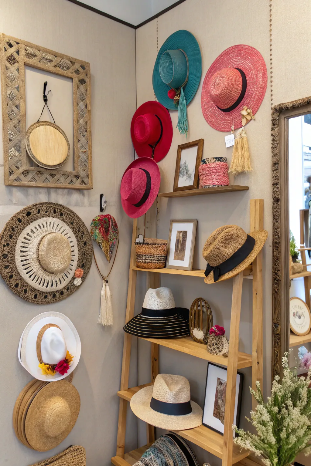 Creative Holder Options for Wall-Mounted Hats