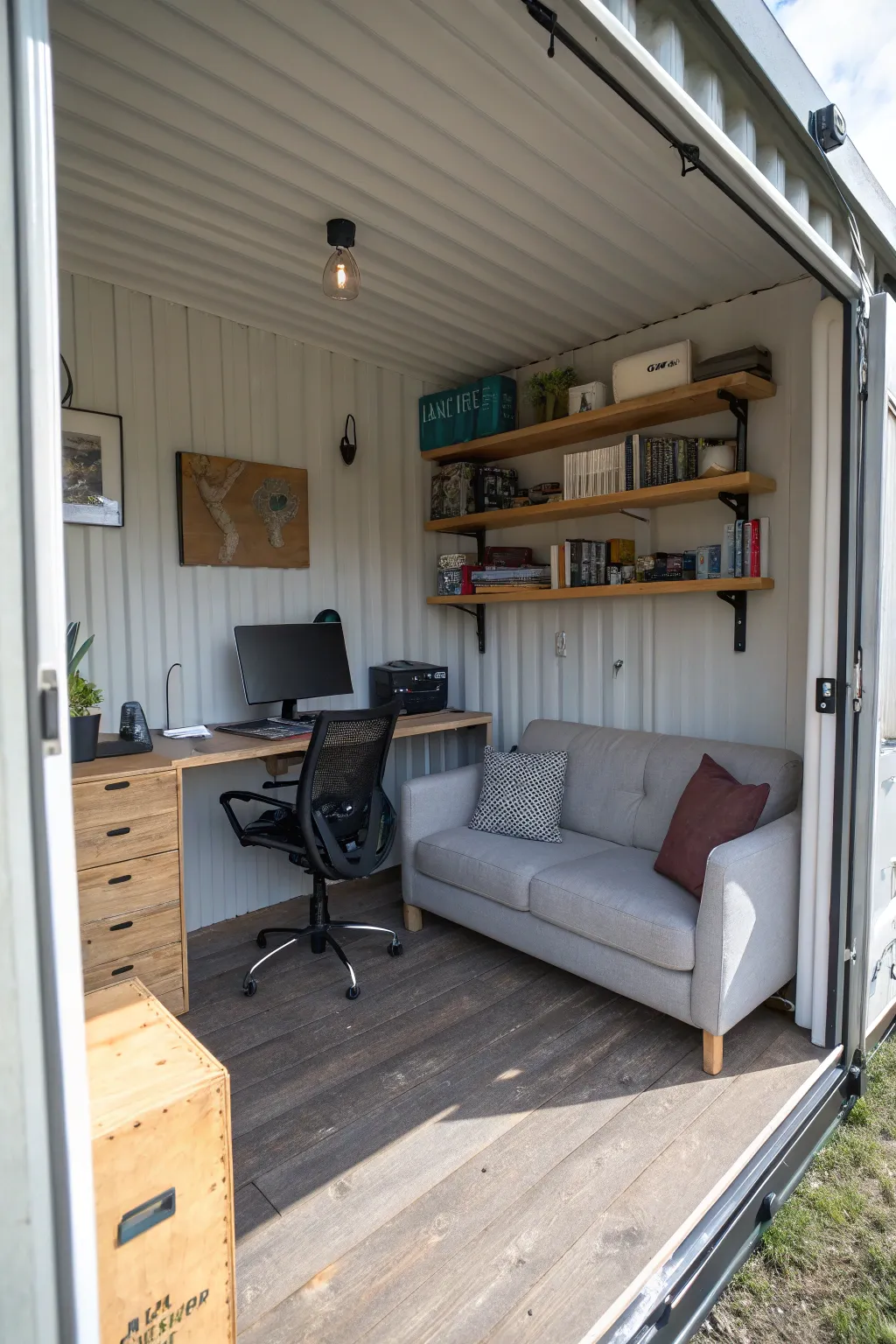 How to Build the Perfect Shipping Container Man Cave