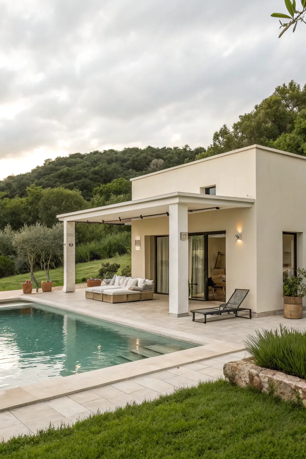 Trendy Pool Guest House Styles