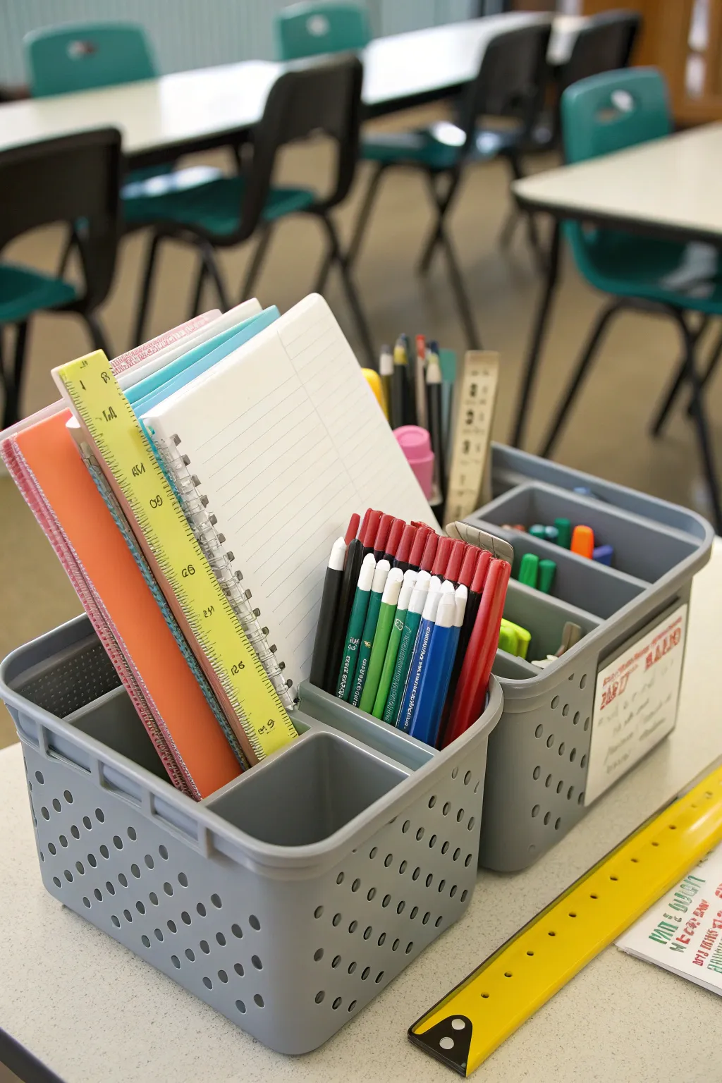 Organizing Tips Using Classroom Table Caddies