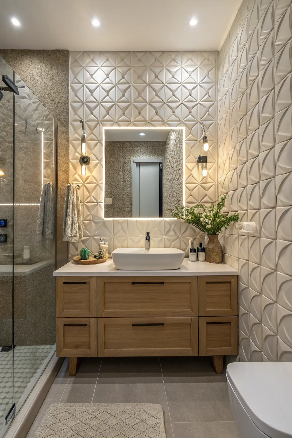 Elevate Your Vanity with a Striking Backsplash