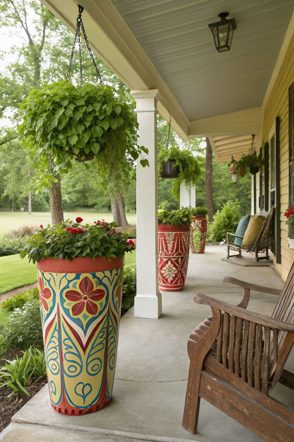 Stylish Tall Planters to Transform Your Porch
