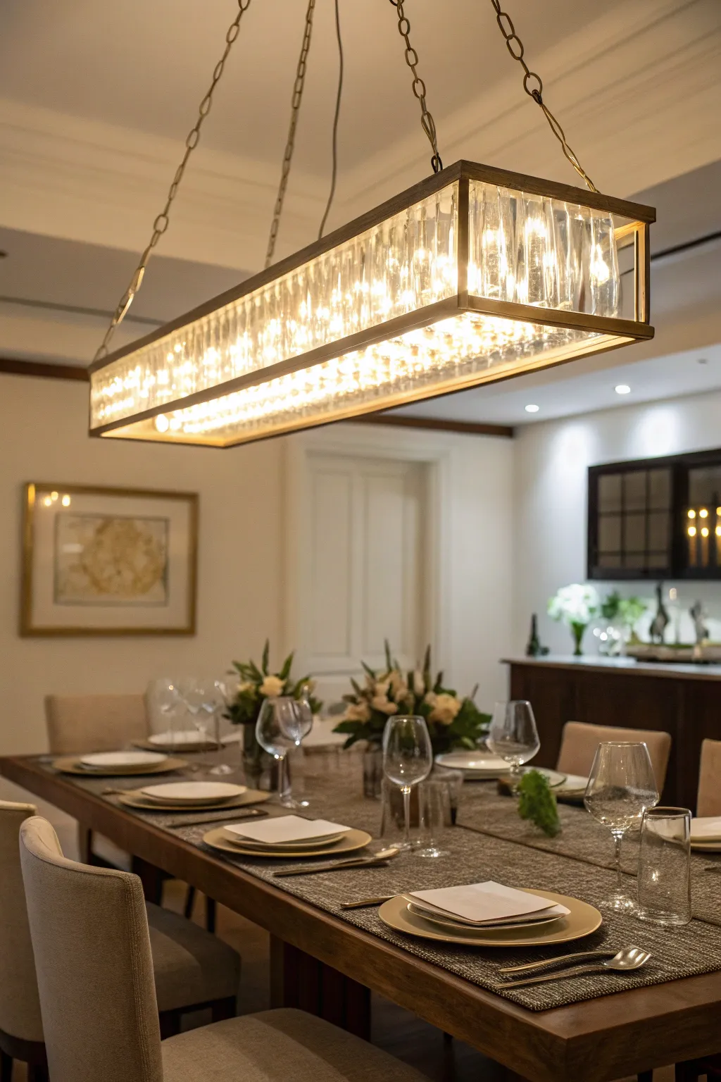 Dining Room Lighting: Chandeliers for Low Ceilings