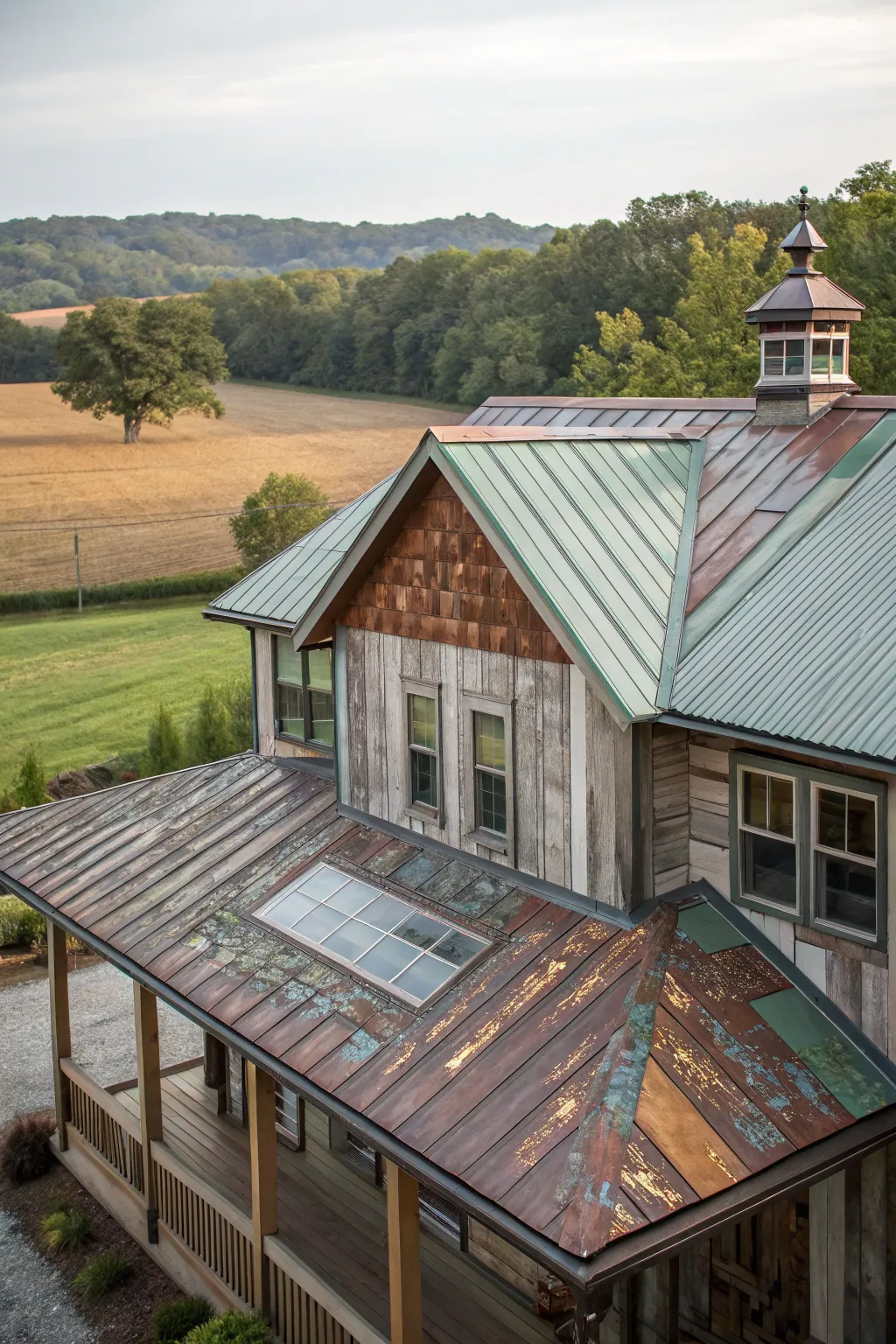 Contemporary Looks: Metal Roofs on Modern Farmhouses