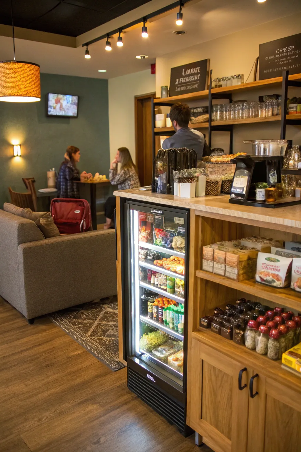 Coffee Bar Inspiration Using Mini Fridges