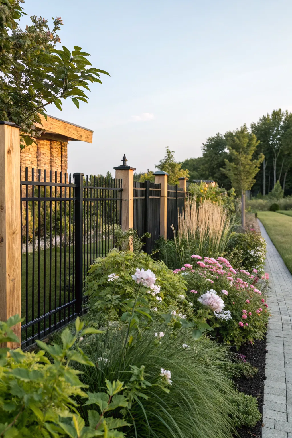 Elegant Black Fence Designs for Curb Appeal