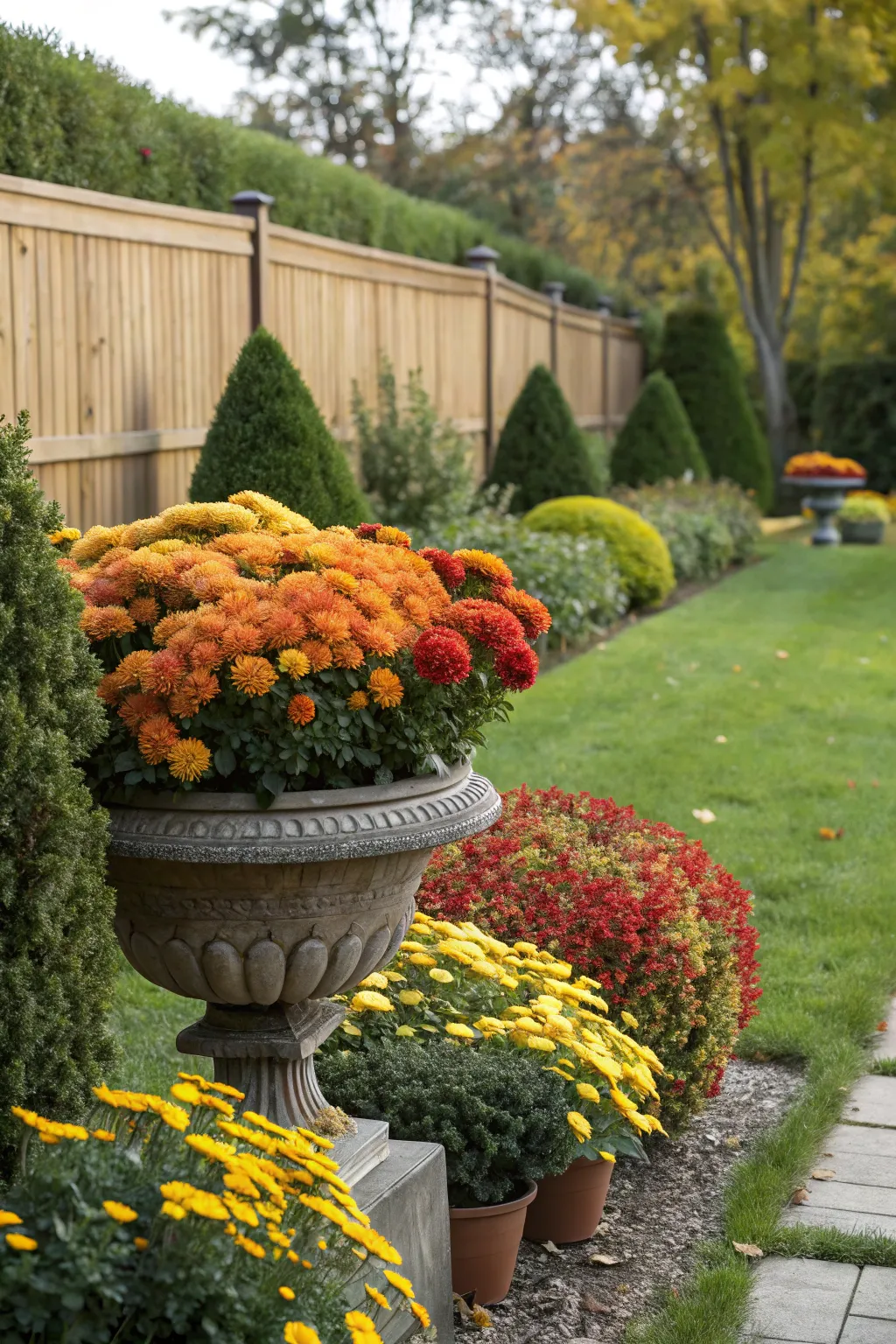 Elevate Autumn Decor: Planter Ideas Incorporating Mums