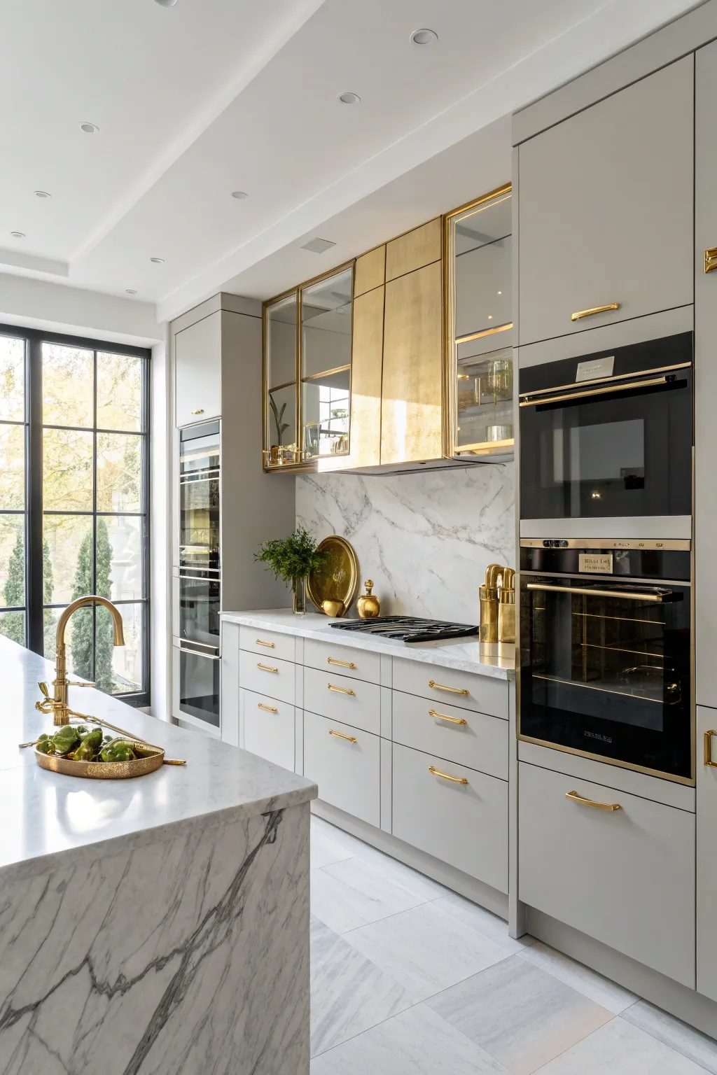 Designing Your Kitchen with White and Gold Elements