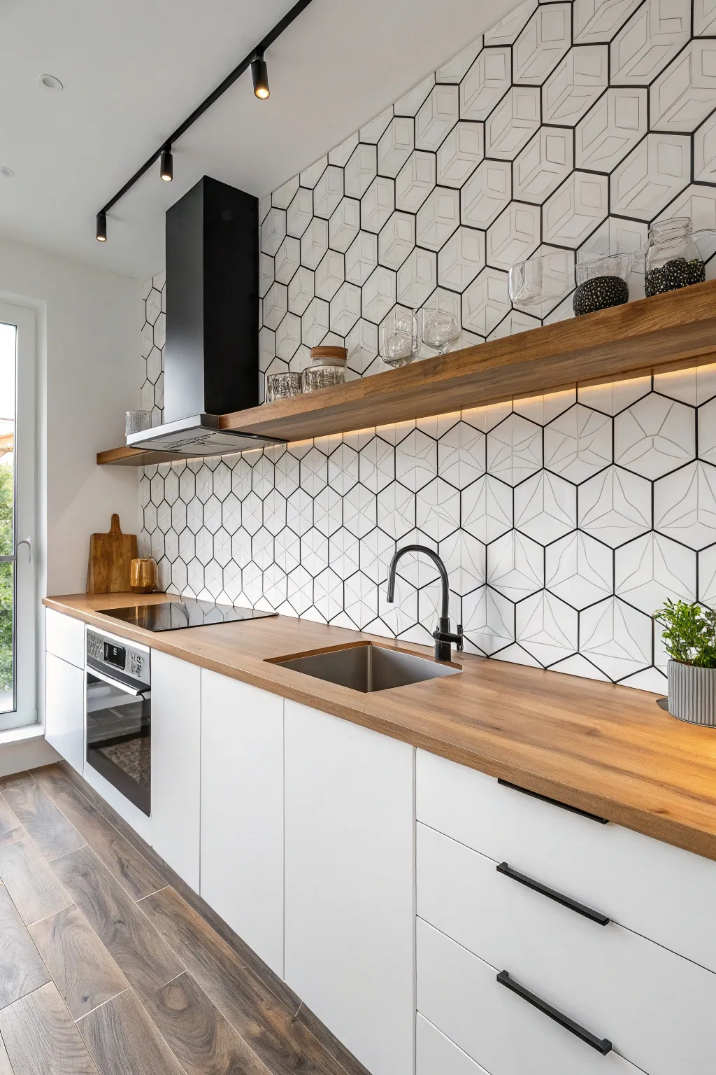 Fresh Backsplash Ideas to Complement Block Counters