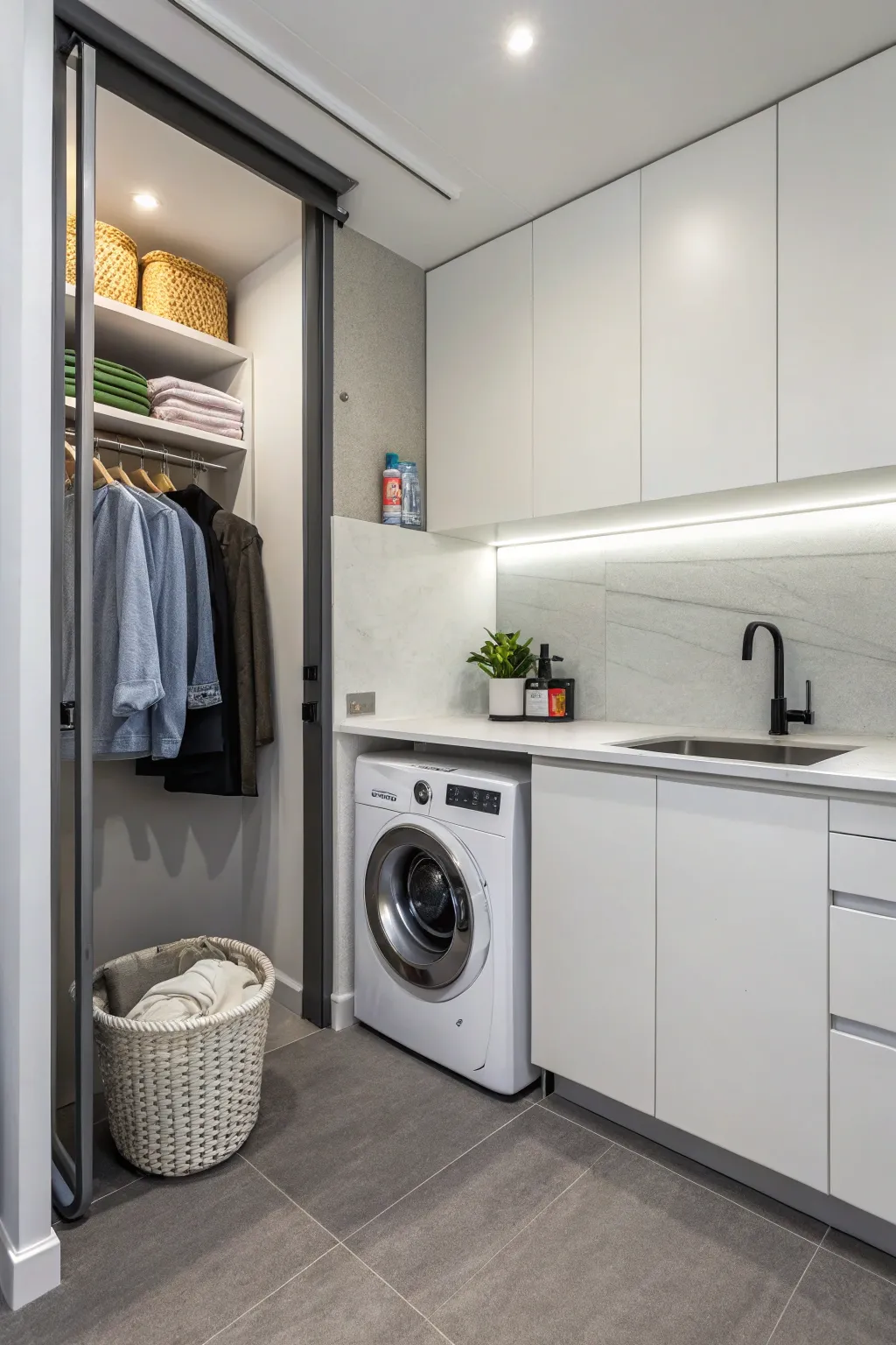 Inspiring Laundry Solutions with Compact Sinks